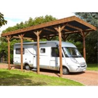 carport bois pour camping car